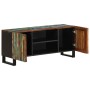 Mueble de TV madera maciza de acacia 105x34x46 cm de , Almacenamiento para CD y DVD - Ref: Foro24-377440, Precio: 99,98 €, De...