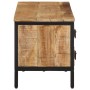 Mueble de TV madera maciza de mango rugosa 90x35x40 cm de , Almacenamiento para CD y DVD - Ref: Foro24-374083, Precio: 127,93...