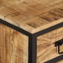 Mueble de TV madera maciza de mango rugosa 90x35x40 cm de , Almacenamiento para CD y DVD - Ref: Foro24-374083, Precio: 127,93...