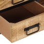 Mueble de TV madera maciza de mango rugosa 90x35x40 cm de , Almacenamiento para CD y DVD - Ref: Foro24-374083, Precio: 127,93...