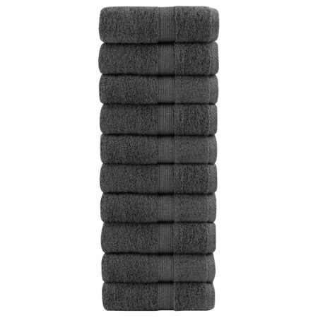 Toallas de invitados SOLUND 10 uds antracita 30x50 cm 600 gsm | Foro24.es | Tu tienda online para hogar, jardín y más Foro24.es