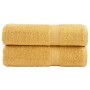 Toallas de ducha SOLUND 2 unidades dorado 70x140 cm 600 gsm | Foro24.es | Tu tienda online para hogar, jardín y más Foro24.es