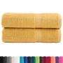 Toallas de ducha SOLUND 2 unidades dorado 70x140 cm 600 gsm | Foro24.es | Tu tienda online para hogar, jardín y más Foro24.es