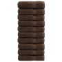 Toallas de ducha SOLUND 10 unidades marrón 70x140 cm 600 gsm de , Toallas - Ref: Foro24-137238, Precio: 116,43 €, Descuento: %