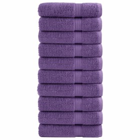Toallas de mano SOLUND 10 unidades morado 50x100 cm 600 gsm by , Towels - Ref: Foro24-137355, Price: 73,86 €, Discount: %