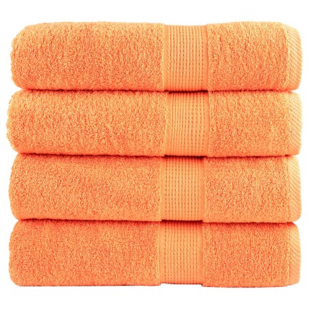 Toallas de ducha SOLUND 4 unidades naranja 70x140 cm 600 gsm | Foro24.es | Tu tienda online para hogar, jardín y más Foro24.es