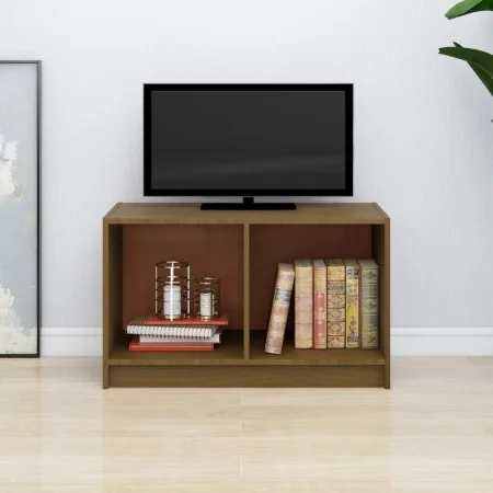 TV-Ständer aus massivem Kiefernholz honigbraun 70x33x42 cm von vidaXL, TV-Möbel - Ref: Foro24-809945, Preis: 32,80 €, Rabatt: %
