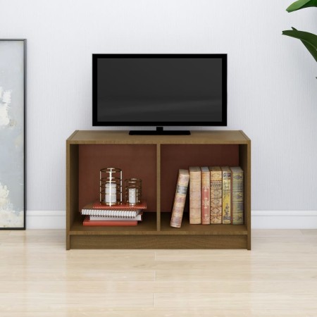TV-Ständer aus massivem Kiefernholz honigbraun 70x33x42 cm von vidaXL, TV-Möbel - Ref: Foro24-809945, Preis: 32,80 €, Rabatt: %