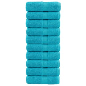 Toallas SOLUND 10 unidades turquesa 30x30 cm 600 gsm de , Toallas - Ref: Foro24-137445, Precio: 22,47 €, Descuento: %