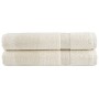 Toallas premium SOLUND 2 unidades crema 100x200 cm 600 gsm von , Handtücher - Ref: Foro24-137485, Preis: 60,81 €, Rabatt: %