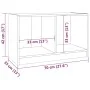 TV-Ständer aus massivem Kiefernholz honigbraun 70x33x42 cm von vidaXL, TV-Möbel - Ref: Foro24-809945, Preis: 32,80 €, Rabatt: %