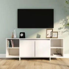 Mueble para TV madera contrachapada blanco 130x35x50 cm de vidaXL, Muebles TV - Ref: Foro24-809584, Precio: 84,58 €, Descuent...