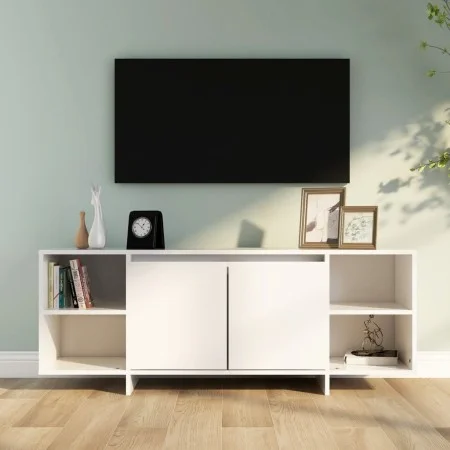 Weißer TV-Schrank aus Sperrholz, 130 x 35 x 50 cm von vidaXL, TV-Möbel - Ref: Foro24-809584, Preis: 84,58 €, Rabatt: %