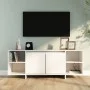 Weißer TV-Schrank aus Sperrholz, 130 x 35 x 50 cm von vidaXL, TV-Möbel - Ref: Foro24-809584, Preis: 84,58 €, Rabatt: %