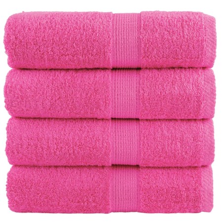 Toallas SOLUND 4 unidades rosa 30x30 cm 600 gsm | Foro24.es | Tu tienda online para hogar, jardín y más Foro24.es