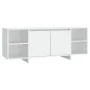 Weißer TV-Schrank aus Sperrholz, 130 x 35 x 50 cm von vidaXL, TV-Möbel - Ref: Foro24-809584, Preis: 84,58 €, Rabatt: %