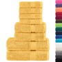 Juego de toallas premium SOLUND 8 unidades dorado 600 gsm | Foro24.es | Tu tienda online para hogar, jardín y más Foro24.es