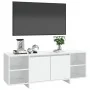 Weißer TV-Schrank aus Sperrholz, 130 x 35 x 50 cm von vidaXL, TV-Möbel - Ref: Foro24-809584, Preis: 84,58 €, Rabatt: %