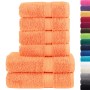Juego de toallas premium SOLUND 6 unidades naranja 600 gsm | Foro24.es | Tu tienda online para hogar, jardín y más Foro24.es