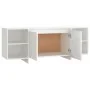 Weißer TV-Schrank aus Sperrholz, 130 x 35 x 50 cm von vidaXL, TV-Möbel - Ref: Foro24-809584, Preis: 84,58 €, Rabatt: %