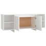 Weißer TV-Schrank aus Sperrholz, 130 x 35 x 50 cm von vidaXL, TV-Möbel - Ref: Foro24-809584, Preis: 86,49 €, Rabatt: %