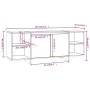 Weißer TV-Schrank aus Sperrholz, 130 x 35 x 50 cm von vidaXL, TV-Möbel - Ref: Foro24-809584, Preis: 84,58 €, Rabatt: %