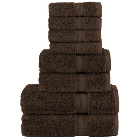 Juego de toallas premium SOLUND 8 unidades marrón 600 gsm by , Towels - Ref: Foro24-137540, Price: 53,83 €, Discount: %