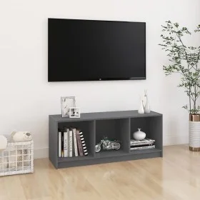 TV cabinet solid gray pine wood 104x33x41 cm by vidaXL, TV Furniture - Ref: Foro24-809962, Price: 52,02 €, Discount: %