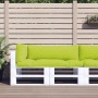 Cojines para sofá de palets 3 unidades tela verde claro von , Kissen für Stühle und Sofas - Ref: Foro24-360955, Preis: 56,00 ...