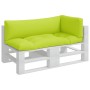 Cojines para sofá de palets 3 unidades tela verde claro von , Kissen für Stühle und Sofas - Ref: Foro24-360955, Preis: 56,00 ...