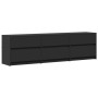 Mueble de TV con LED madera de ingeniería negro 180x34x50 cm von , TV-Möbel - Ref: Foro24-3307927, Preis: 188,18 €, Rabatt: %