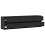 Mueble de TV con LED madera de ingeniería negro 180x34x50 cm von , TV-Möbel - Ref: Foro24-3307927, Preis: 188,18 €, Rabatt: %
