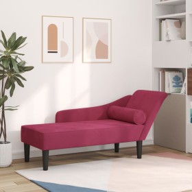 Sofá diván con cojines terciopelo rojo tinto by , Daybeds - Ref: Foro24-4007592, Price: 168,50 €, Discount: %