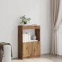 Aparador de madera de ingeniería roble artisian 63x33x180 cm | Foro24.es | Tu tienda online para hogar, jardín y más Foro24.es