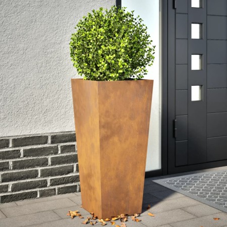 Jardineras de jardín 2 uds 35x35x75 cm Acero oxidado von , Töpfe und Pflanzgefäße - Ref: Foro24-851093, Preis: 93,46 €, Rabat...
