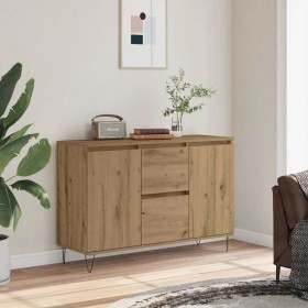 Aparador de madera de ingeniería roble artisan 104x35x70 cm de , Aparadores - Ref: Foro24-857267, Precio: 115,77 €, Descuento: %