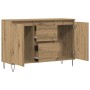 Aparador de madera de ingeniería roble artisan 104x35x70 cm von , Sideboards - Ref: Foro24-857267, Preis: 115,77 €, Rabatt: %