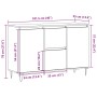 Aparador de madera de ingeniería roble artisan 104x35x70 cm von , Sideboards - Ref: Foro24-857267, Preis: 115,77 €, Rabatt: %