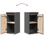 Armario de pared de madera maciza de pino gris 30x30x60 cm by , Shelves and shelves - Ref: Foro24-813489, Price: 38,28 €, Dis...