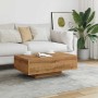 Mesa de centro madera ingeniería roble artisan 85x55x31 cm by , Coffee table - Ref: Foro24-856403, Price: 71,00 €, Discount: %