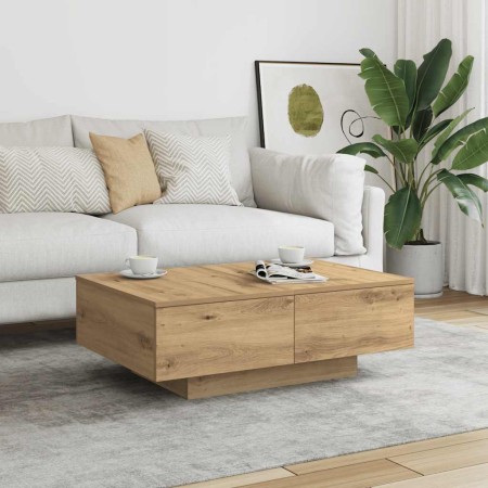 Mesa de centro madera de ingeniería roble artisan 90x60x31 cm by , Coffee table - Ref: Foro24-856571, Price: 133,77 €, Discou...