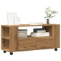 Mueble TV ruedas madera ingeniería roble artisan 102x34,5x43cm von , TV-Möbel - Ref: Foro24-855991, Preis: 101,19 €, Rabatt: %