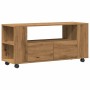 Mueble TV ruedas madera ingeniería roble artisan 102x34,5x43cm von , TV-Möbel - Ref: Foro24-855991, Preis: 101,19 €, Rabatt: %