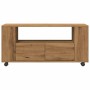 Mueble TV ruedas madera ingeniería roble artisan 102x34,5x43cm von , TV-Möbel - Ref: Foro24-855991, Preis: 101,19 €, Rabatt: %