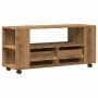 Mueble TV ruedas madera ingeniería roble artisan 102x34,5x43cm von , TV-Möbel - Ref: Foro24-855991, Preis: 101,19 €, Rabatt: %