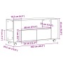 Mueble TV ruedas madera ingeniería roble artisan 102x34,5x43cm von , TV-Möbel - Ref: Foro24-855991, Preis: 101,19 €, Rabatt: %