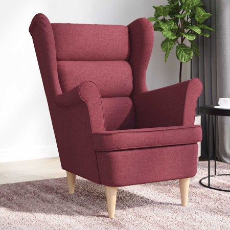 Sillón de tela rojo tinto 74x84x100 cm by , Armchairs - Ref: Foro24-4016898, Price: 229,14 €, Discount: %