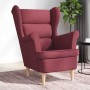 Sillón de tela rojo tinto 74x84x100 cm by , Armchairs - Ref: Foro24-4016898, Price: 229,14 €, Discount: %