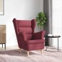 Sillón de tela rojo tinto 74x84x100 cm by , Armchairs - Ref: Foro24-4016898, Price: 229,14 €, Discount: %