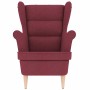 Sillón de tela rojo tinto 74x84x100 cm by , Armchairs - Ref: Foro24-4016898, Price: 229,14 €, Discount: %
